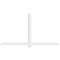 Ekena Millwork Eugene Architectural Grade PVC Gable Bracket, 96"W x 52"H x 4"D x 4"F, 13/12 Pitch GBP096X52X0404EUG00 - alternate 2